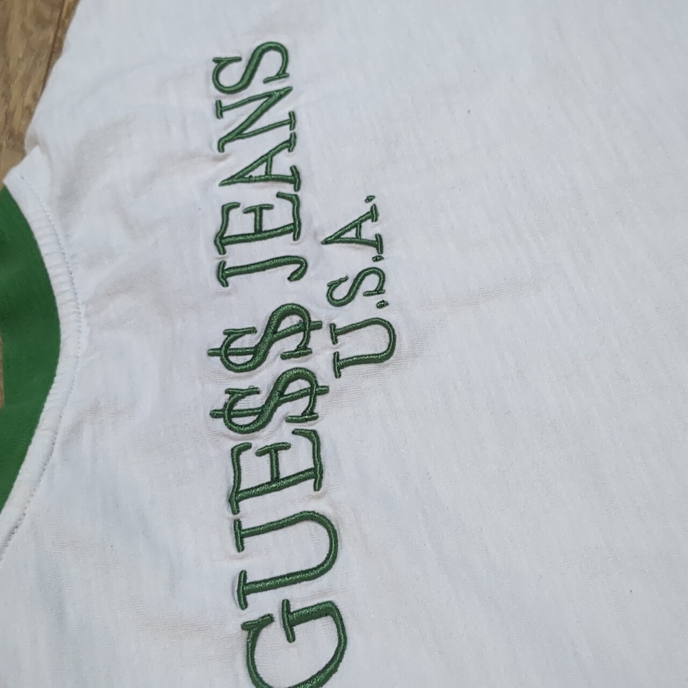 Guess x ASAP Rocky Green Ringer T-Shirt Men's size Medium - Picture 4 of 11